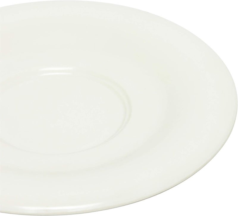 TrueCraftware TrueCraftware 512 Saucer Melamine Ivory Color Set of 12 for Bouillon CupSalad Bowl  Dishwasher Safe BreakResistant Appetizer Dessert Plates Coffee Cup Saucers Drinkware Home Cafe  - Image 5