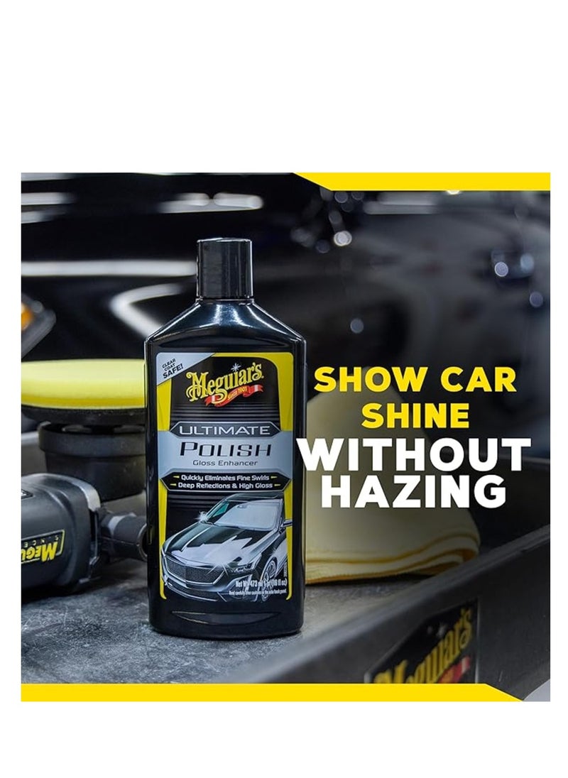 Meguiar's - Ultimate Car Polish Pre-Waxing Glaze 473ml. For deep reflections and maximum gloss - Image 1