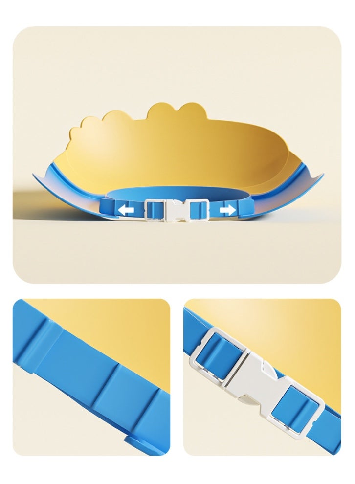 كاب دش الطفل قابل للتعديل السيليكون شامبو فيزر حمام قبعة ، الحماية الرضع الناعمة السلامة ، حماية الأذن العين غسيل الشعر الطفل معدات للطفل الصغير الأطفال الأطفال - Image 3