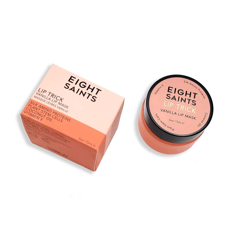 Eight Saints Lip Trick Vanilla Lip Mask, Natural and Organic Lip Gloss Treatment for Full, Soft Lips, Plumping, Hydrating, and Wrinkles, 0.5 Ounces - Image 2