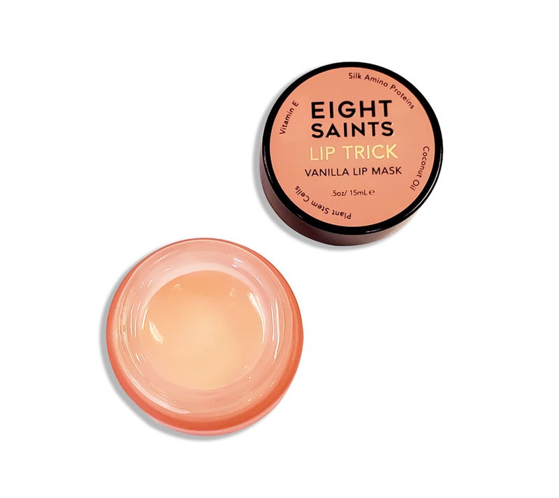 Eight Saints Lip Trick Vanilla Lip Mask, Natural and Organic Lip Gloss Treatment for Full, Soft Lips, Plumping, Hydrating, and Wrinkles, 0.5 Ounces - Image 1