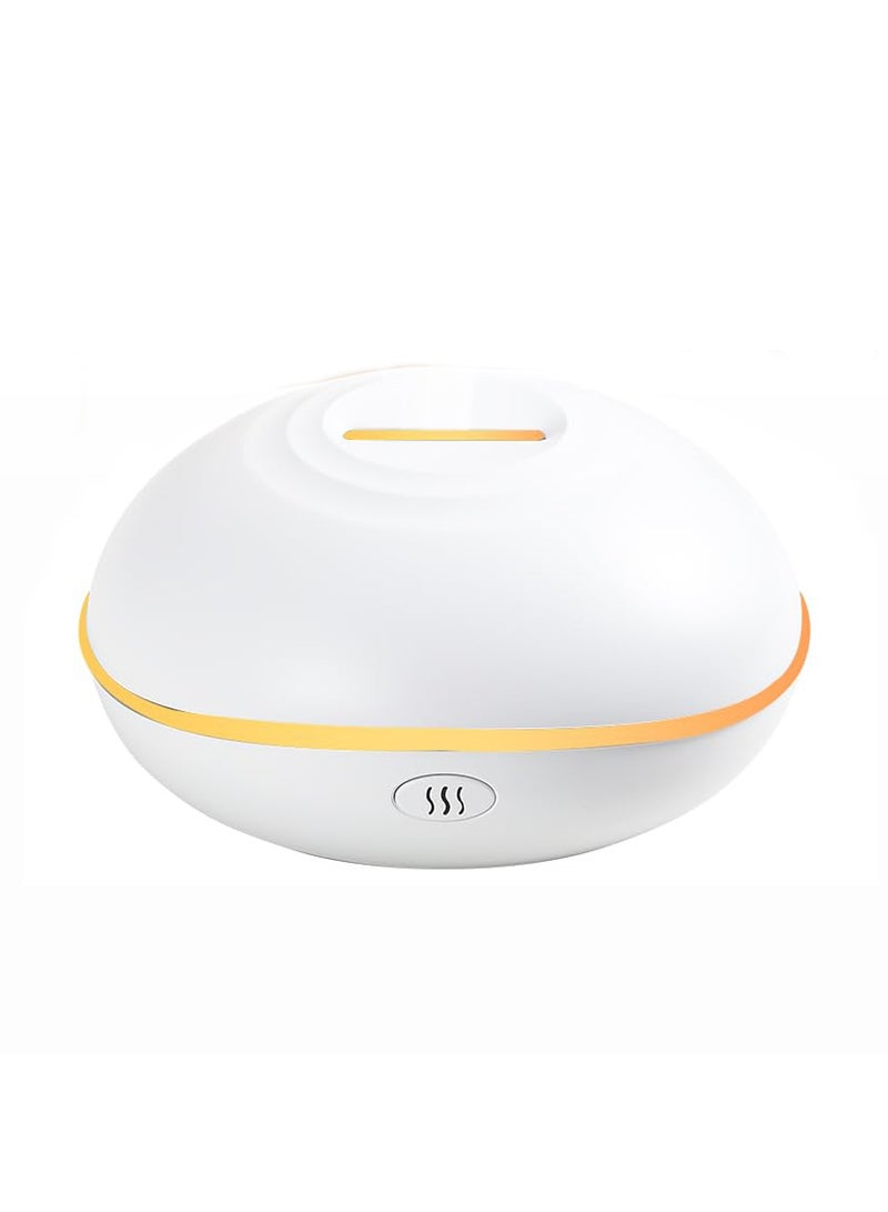 Excefore Flame Essential Oil Diffuser, Aromatherapy Essential Oil Diffuser, 200ML Ultrasonic Aromatherapy Mist Humidifier with Mute Design, Perfect for Office, Home, and Bedroom Ambiance (White) - Image 1