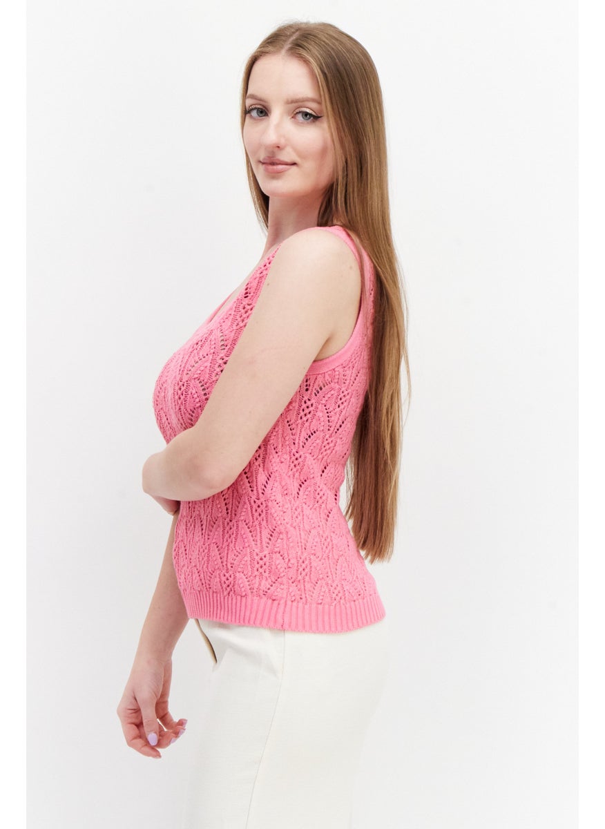 Women U Neck Sleeveless Knitted Sweaters, Pink - pzsku/Z30CB3CAA4ED578364D2DZ/45/_/1739801813/c3619021-f5ff-409e-b97a-1680828a1df7