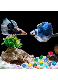 HAPTIME 33Pcs Mini Resin Animals, Tiny Animals Figures To Hide, Miniature Ocean Desk Pets Figurines With Starfish, Turtle, Shell - Decorations For Aquarium Fish Tank Succulent Pots Fairy Gardens Offices  - Image 3