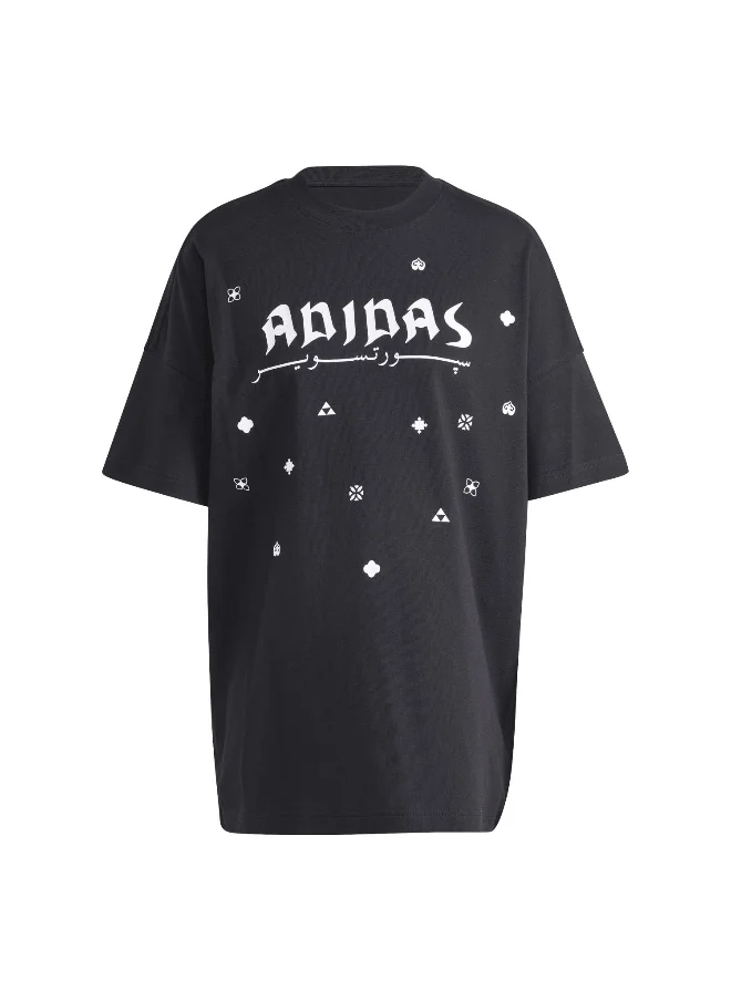 Adidas Adidas U Ksa Tee Black Training T-Shirts For Unisex Xs