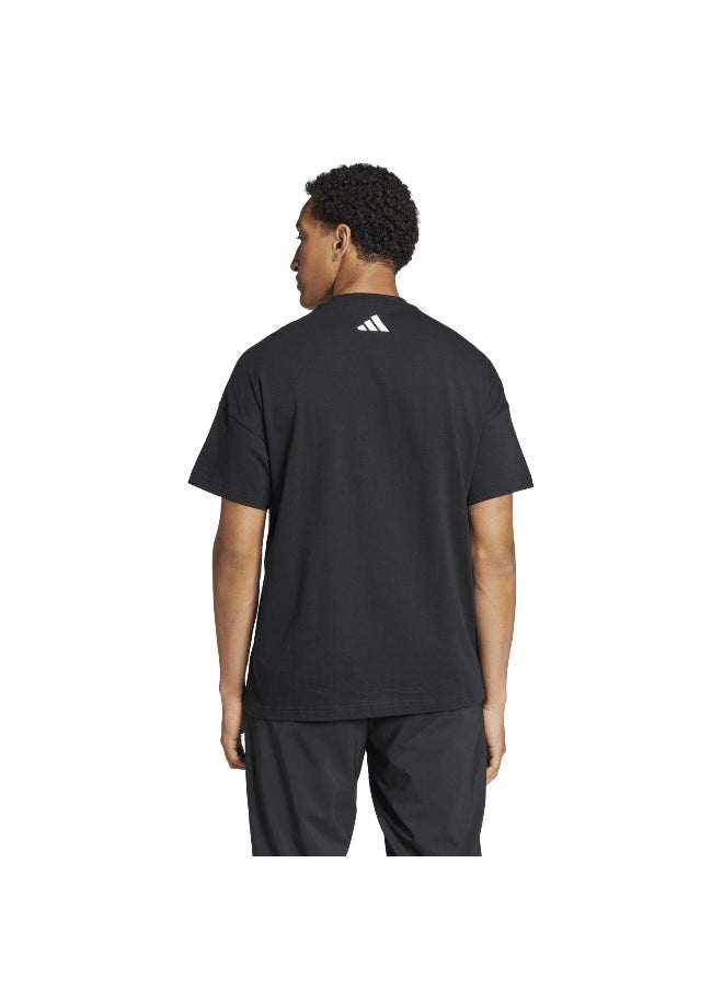Adidas Adidas U Ksa Tee Black Training T-Shirts For Unisex Xs  - Image 5