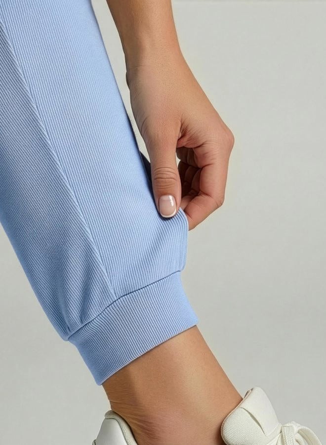 REALESSENTIALS 3 Pack: Women's Ribbed Lounge Jogger Cuffed Yoga SweatpantsPockets (Available in Plus), Set 2, M - Image 5