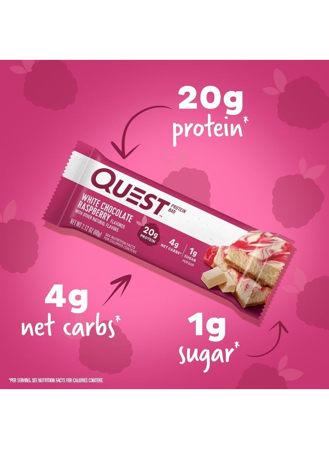 Quest Nutrition Protein Bar White Chocolate Raspberry Pack Of 12 - Image 2