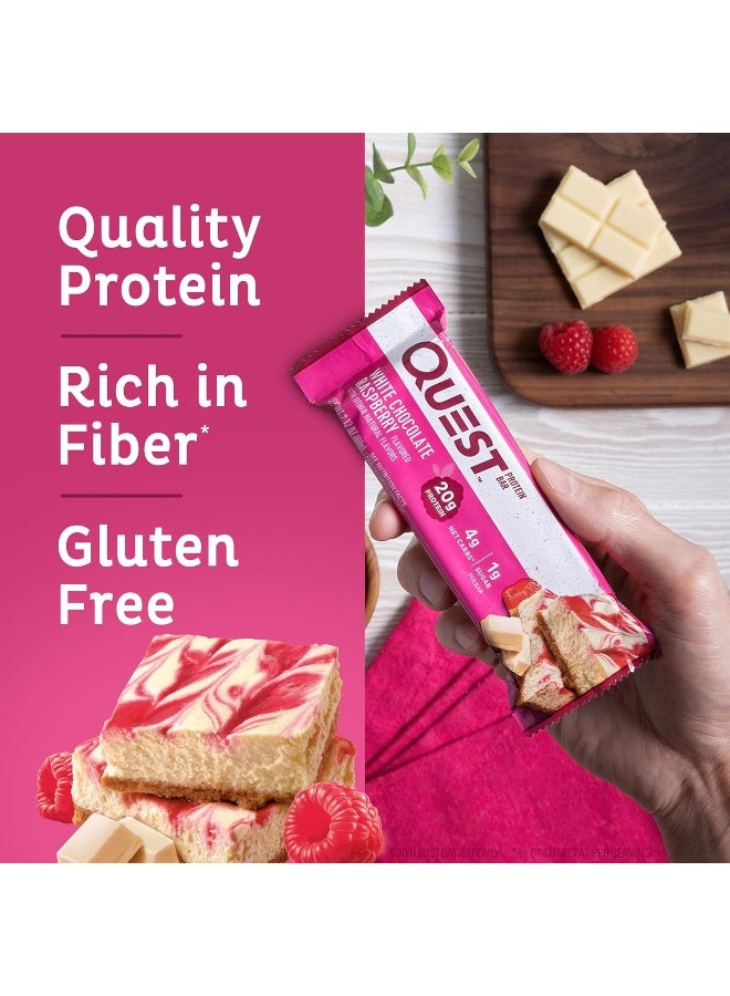 Quest Nutrition Protein Bar White Chocolate Raspberry Pack Of 12 - Image 3