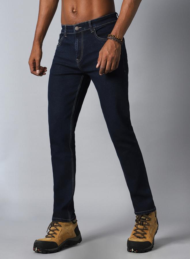 HIGH STAR Mid Rise Plain Regular Fit Jeans - Image 2