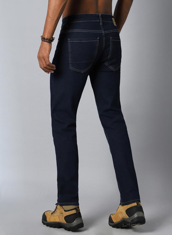 HIGH STAR Mid Rise Plain Regular Fit Jeans - Image 3