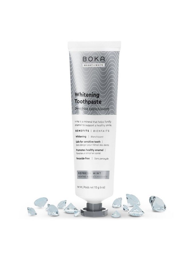 BOKA - New! Boka Fluoride Free Toothpaste Nano Hydroxyapatite Remineralizing Sensitive Teeth Whitening Dentist Recommended For Adult Kids Oral Care Refresh Mint Natural Flavor 4Oz 1Pk - Image 1