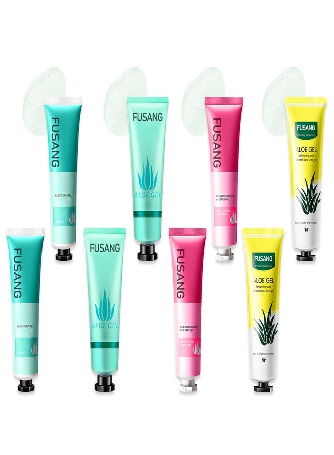 Fusang 8Pcs Organic Aloe Vera Gel for After Sun Skin Care,Natural Moisturizing Aloe Vera Gel for Face & Body,Easy to Portable Face Moisturizer,Travel Size Pure Vera Aloe Gel for all Skin Types - Image 1