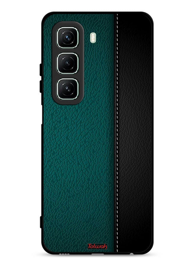 Tolwak غطاء حماية إنفينكس هوت 50 5G بنمط جلد - Image 1