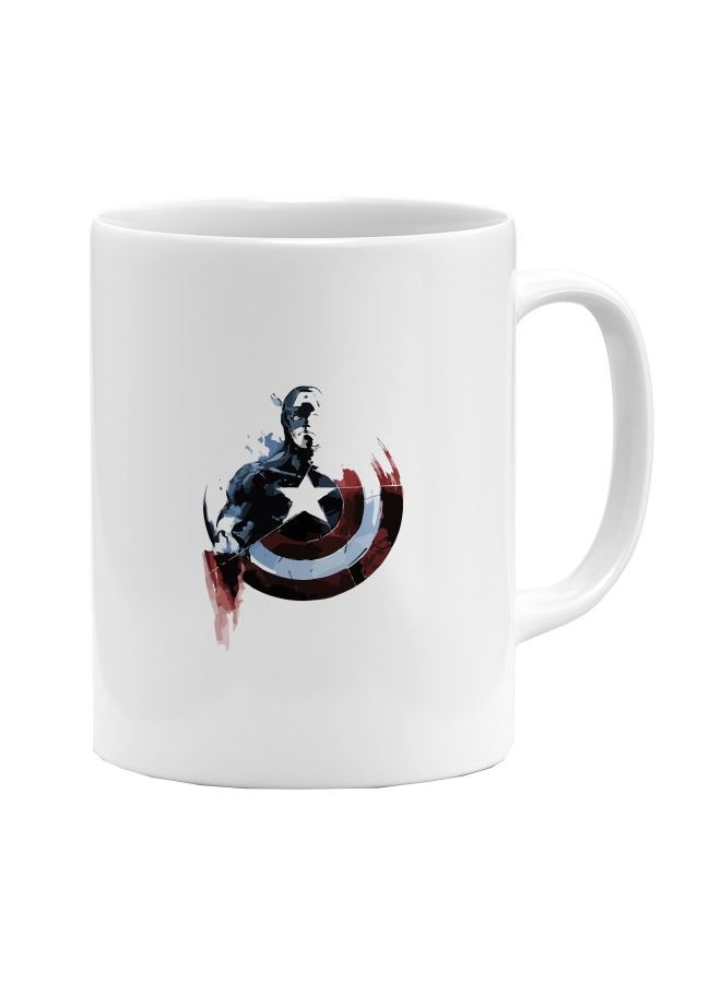LIT Captain America Printed Ceramic Coffee Mug - Image 1