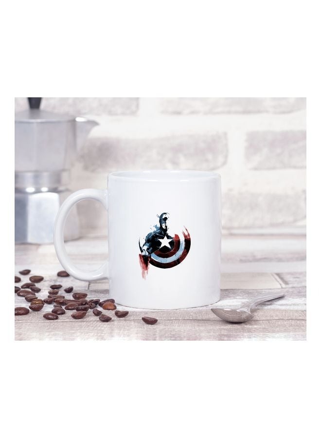 LIT Captain America Printed Ceramic Coffee Mug - Image 2