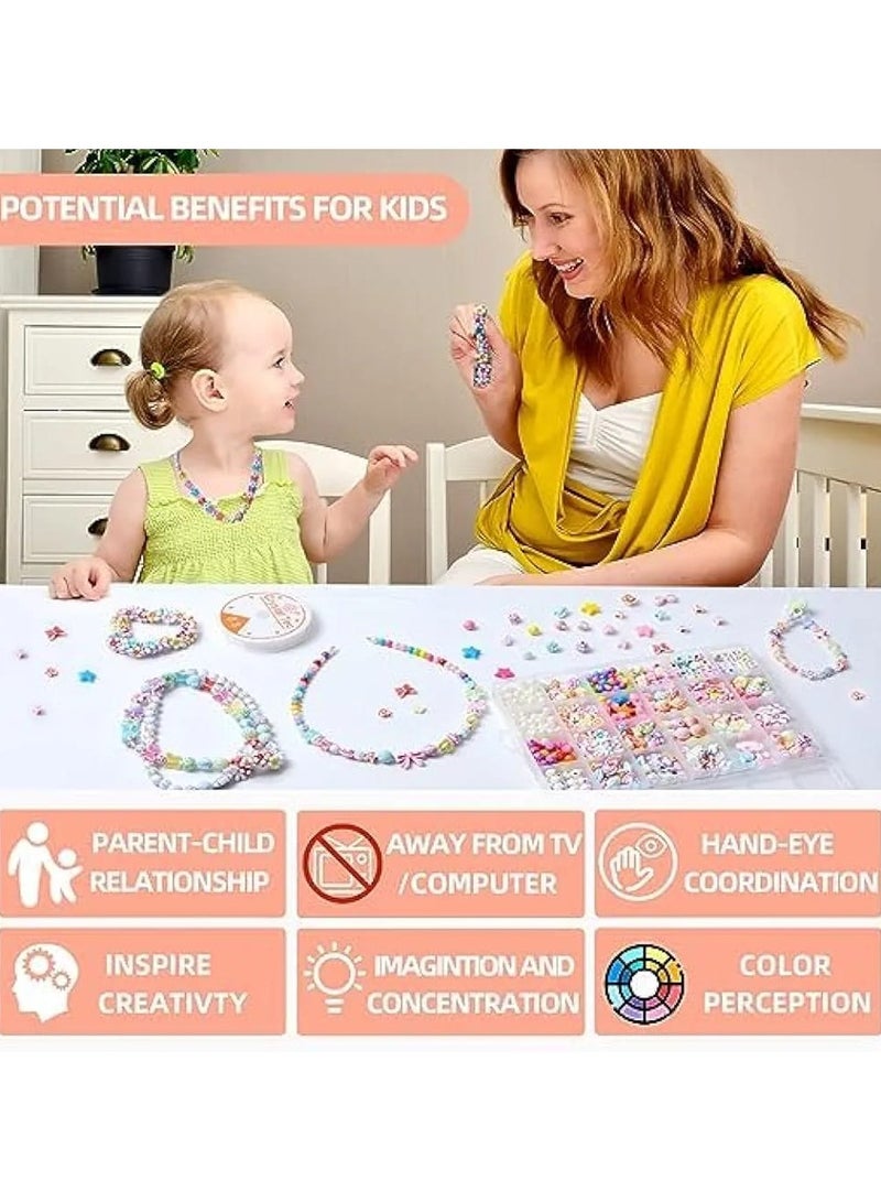 مجموعة خرز و الحروف لصنع مجوهرات و السوار - Image 2