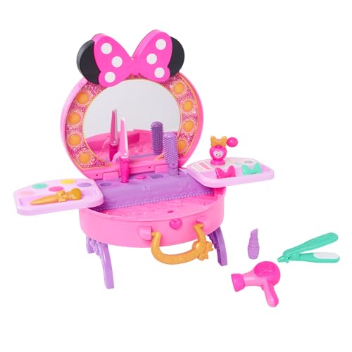 Minnie Disney Junior Minnie Mouse Get Glam Magic Table Top Pretend Play Vanity Officially Licensed Kids Toys for Ages 3 Up by Just Play - Image 1