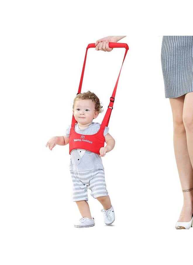 Syga - Handheld Baby Walker With Harness Adjustable Walking Assistant Helper For Infant Child (Age 6 Months To 24 Months)Stand Up And Learn Walking Red - Image 1