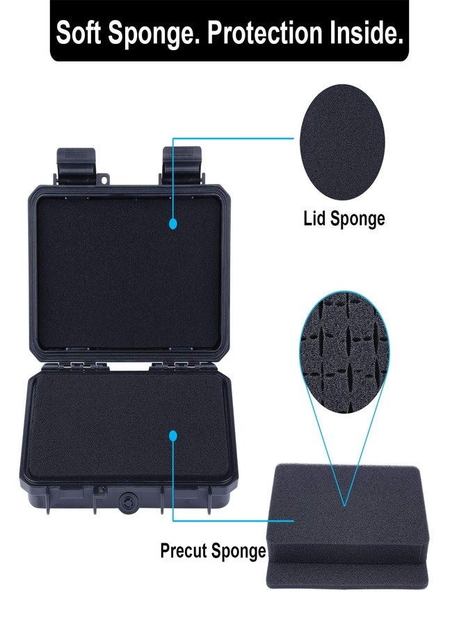 Lykus HC-1710 Mini Hard Case Dry Box with Foam Insert, Interior Size 6.54x3.94x1.46 inch, IP66 Splash-Proof - Image 2