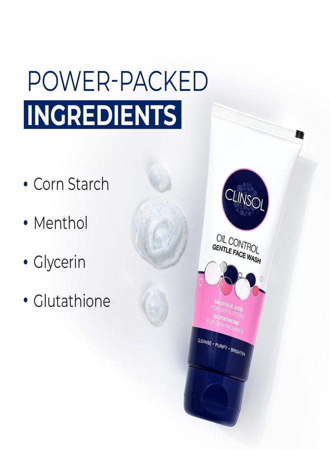 Leeford Clinsol Oil Control Facewash - Pack of 2 (70g Each) | Helps to Prevent Acne, Excessive Oil & Deep Cleanses Dirt & Impurities | Paraben Free | Dermatologically Tested | For all Skin Types - Image 2