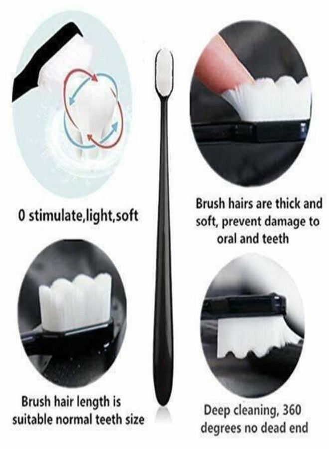 9UP Extra Soft Micro-Nano Bristled Toothbrush For Kids & Adult | Ultra Soft Toothbrush For Sensitive Gums and Teeth (Pack of 4, Multi-Color) - Image 5