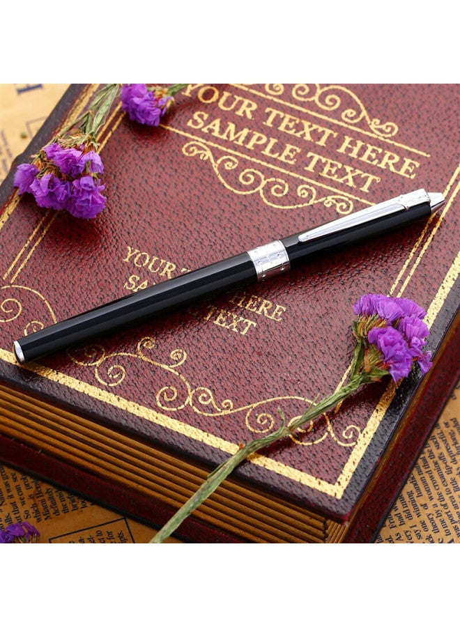 Pimio Fountain Pen Signature Pen For Students And Adults, Calligraphy Ink Pen, Business Office Graduation Gift, 605 Glossy Black - Image 3