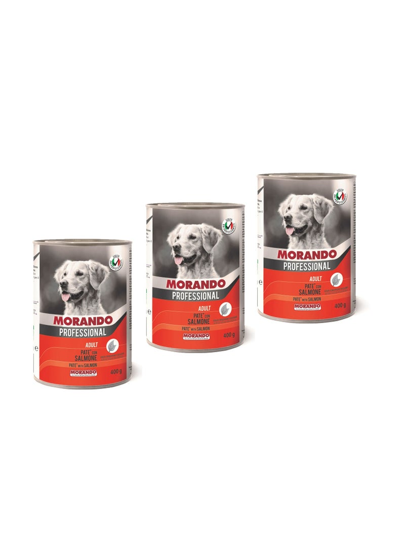 Morando patè dog salmon 400g - 3 cans