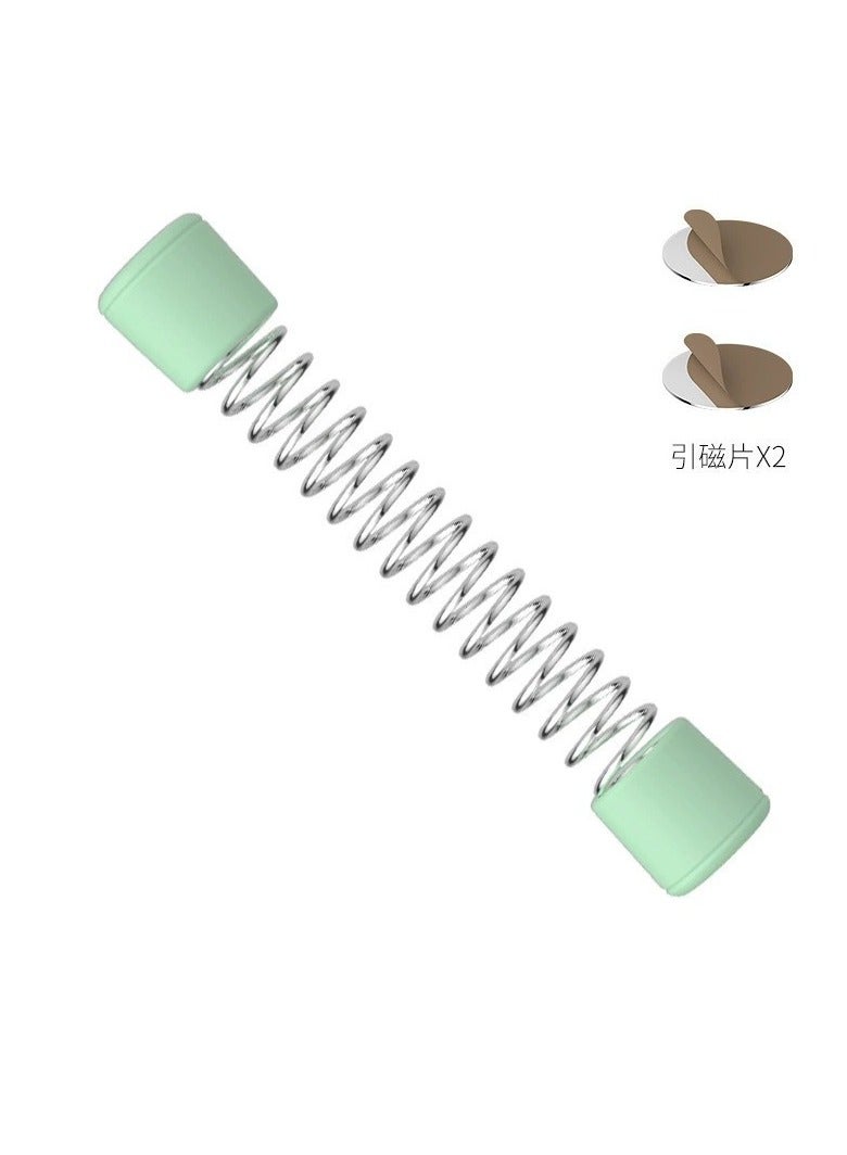 2-piece green magnetic suction washing machine door holder - drum type ventilation anti-collision door stopper | universal dryer/dishwasher door plug | magnetic limiter to keep the door open for ventilation (washing machine accessory) - Image 1