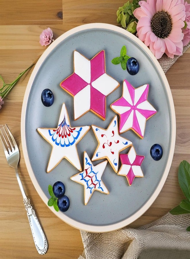 BakingWorld Metal Cookie Cutters Set 18 Pcs - 6 Shapes (Round, Heart, Star, Mouse, Hexagram, Flower) Stainless Steel Baking Tools for Cookies, Pastries, DIY Crafts, Holiday Decorations - Image 2