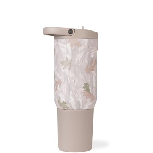 HydroJug Sport Stainless Steel Tumbler with Straw Vacuum Insulated 20oz Leakproof Water Bottle Ergonomic Design Reusable Dishwasher Safe Rubber Base Durable for Gym or Outdoors Camo - Image 1