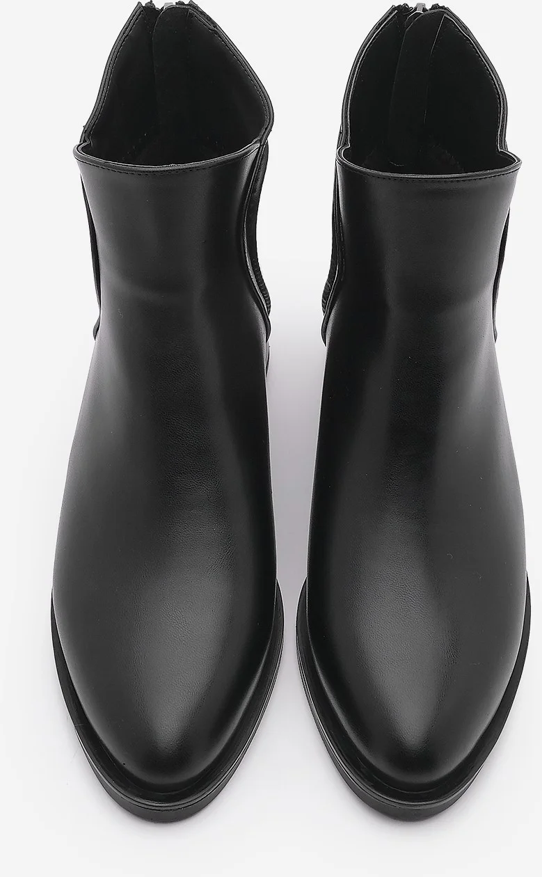 MARJIN Women's Back Zipper Casual Boots Pagosa