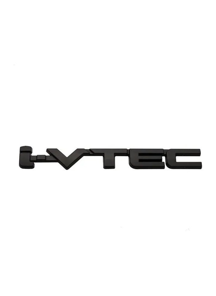 Generic - 3D Metal Car Letter Fender Emblem Side Rear Tail Trunk Decals Emblem Badge Logo Sticker Decal Styling Auto Accessories Compatible with Honda i-VTEC IVTEC (Black) - Image 1