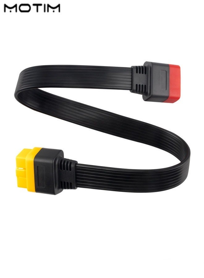 موتيم OBD2 Extension Cable 60CM, 16 Pin OBDII Extend Cable Male to Female for Car OBD Diagnostic Extender Cord Connector, Reinforced Nylon Material - Image 1