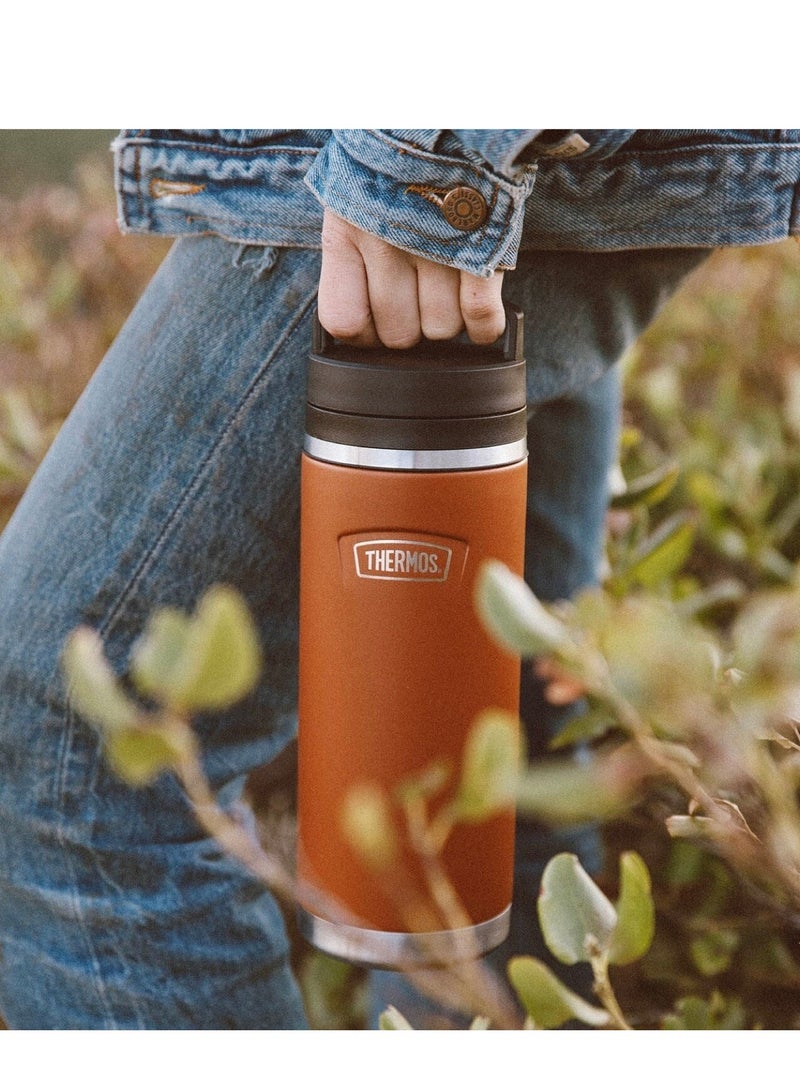 THERMOS ICON STAINLESS STEEL VACUUM INSULATED SADDLE BOTTLE 940ML - Image 2