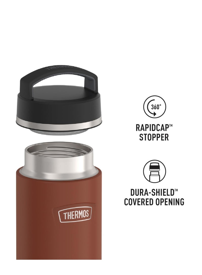 THERMOS ICON STAINLESS STEEL VACUUM INSULATED SADDLE BOTTLE 940ML - Image 3