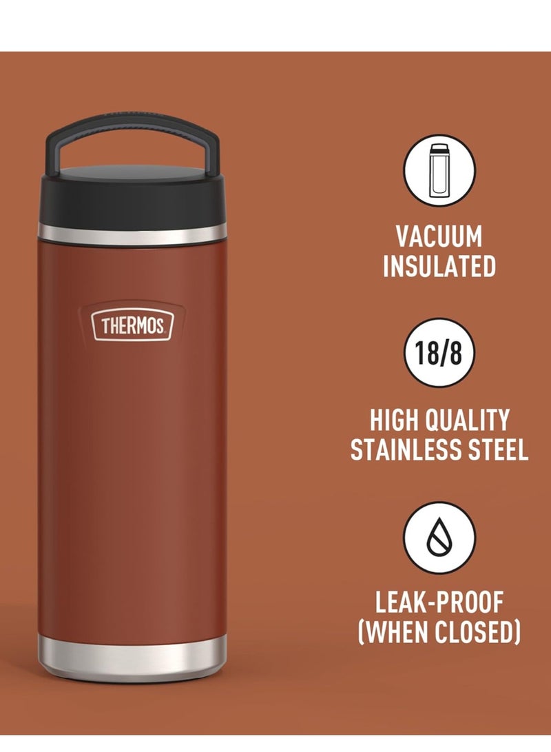 THERMOS ICON STAINLESS STEEL VACUUM INSULATED SADDLE BOTTLE 940ML - Image 4