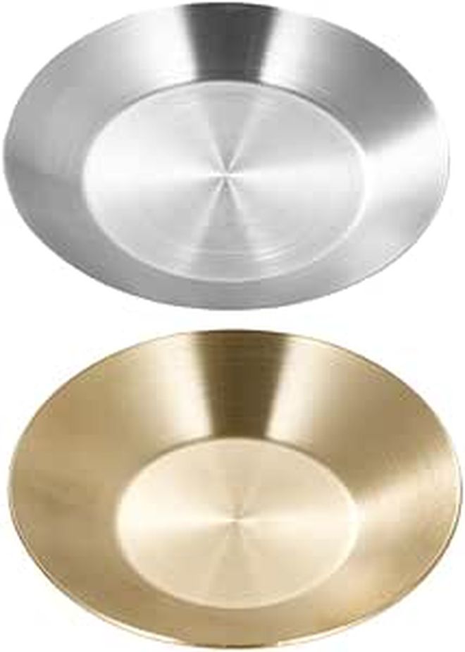 2pcs 12cm 304 Stainless Steel Sauce Dishes Multi Use Serving Dipping Bowls - Image 1