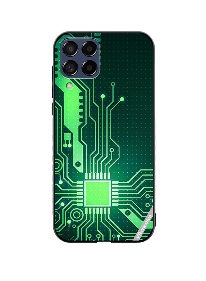 VR CREATIVE Protective Case Cover For Samsung Galaxy M33 Circuit Design Multicolour - Image 1