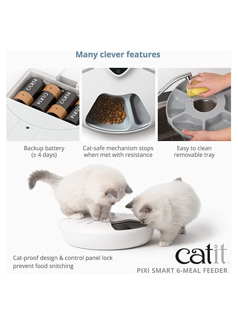 Catit خزانة طعام بيكسي الذكية 6 وجبات - Image 4