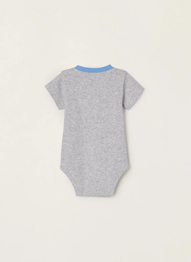 Zippy Cotton Ribbed Bodysuit for Newborn Baby Boys