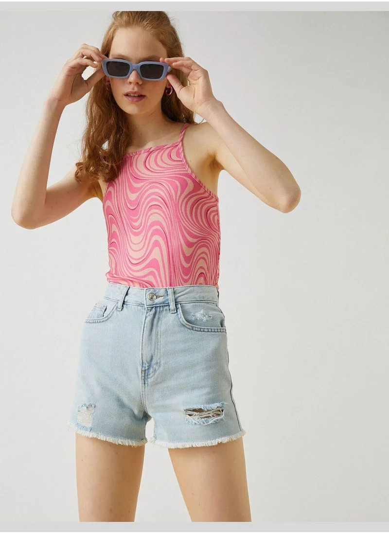 كوتون High Rise Jean Short