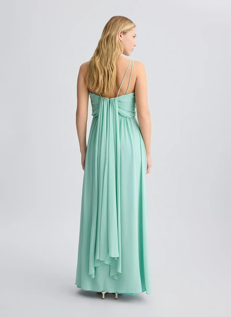 Liu Jo Long elegant aqua green dress
