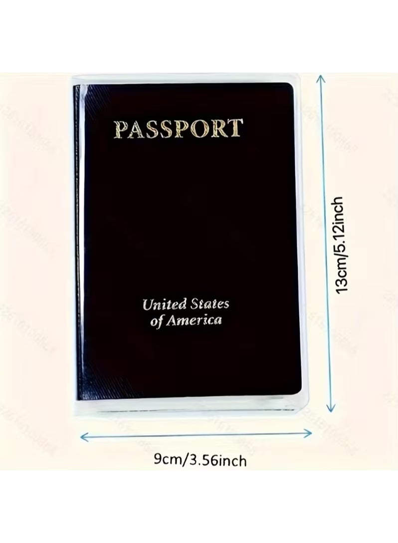 10durable passport covers with multiple card slots, scratch resistant and protective for documents - transparent version - Image 5