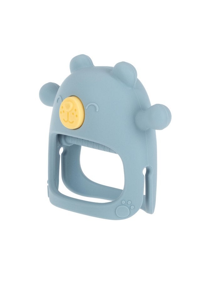 Nuby Nuby Silicone Wrist Teething Mitten - Baby Teether Ring - 3+ Months - Blue Bear - Image 2