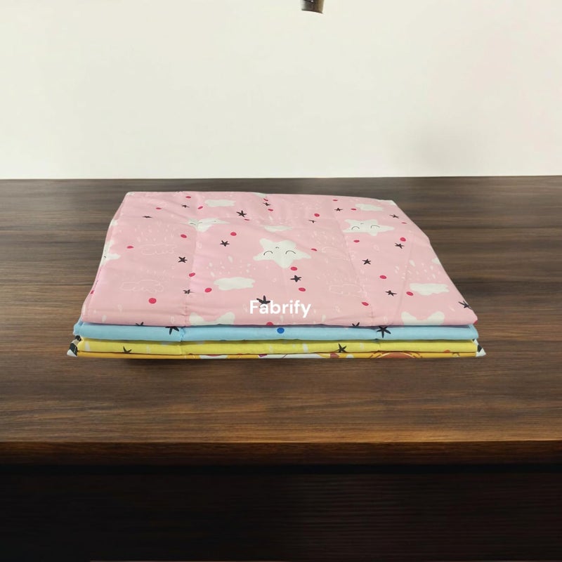 Fabrify Baby Bed Protecting Mat, Cotton and Plastic, (Multicolour) - Image 3