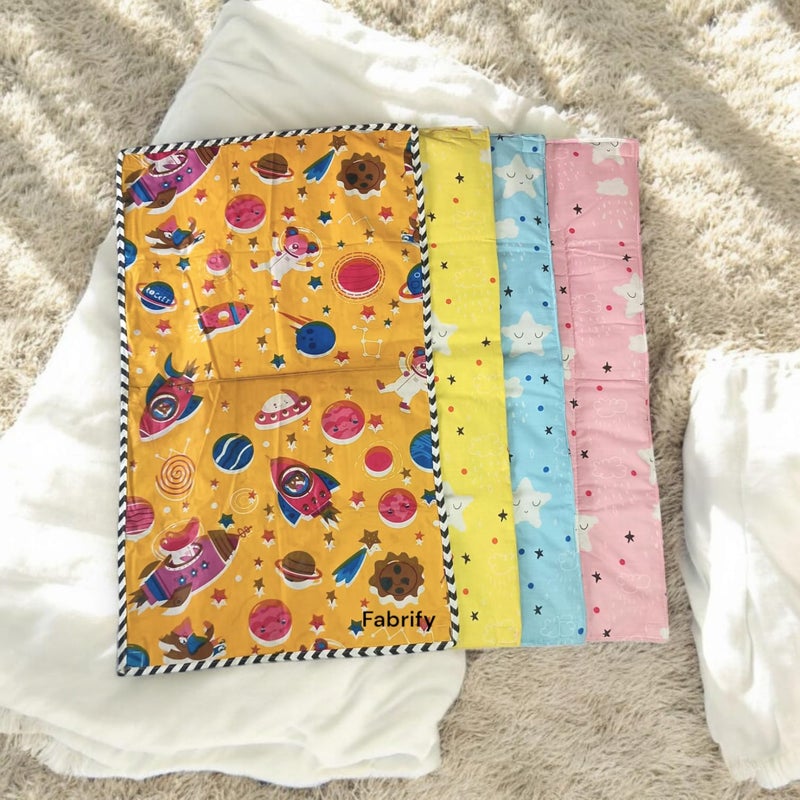 Fabrify Baby Bed Protecting Mat, Cotton and Plastic, (Multicolour) - Image 2