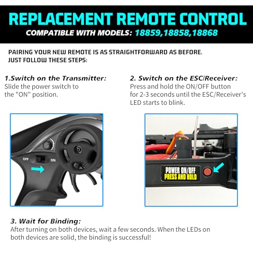 HAIBOXING RC Car 24GHz Radio Controller 118 Spare Part Transmitter Apply to 18859 18858 18868 LS103 - Image 5