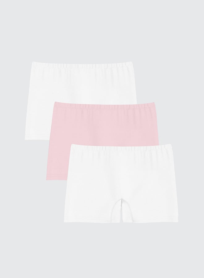 LC WAIKIKI Girls' Basic Boxer Trunks 3-packs - Image 1