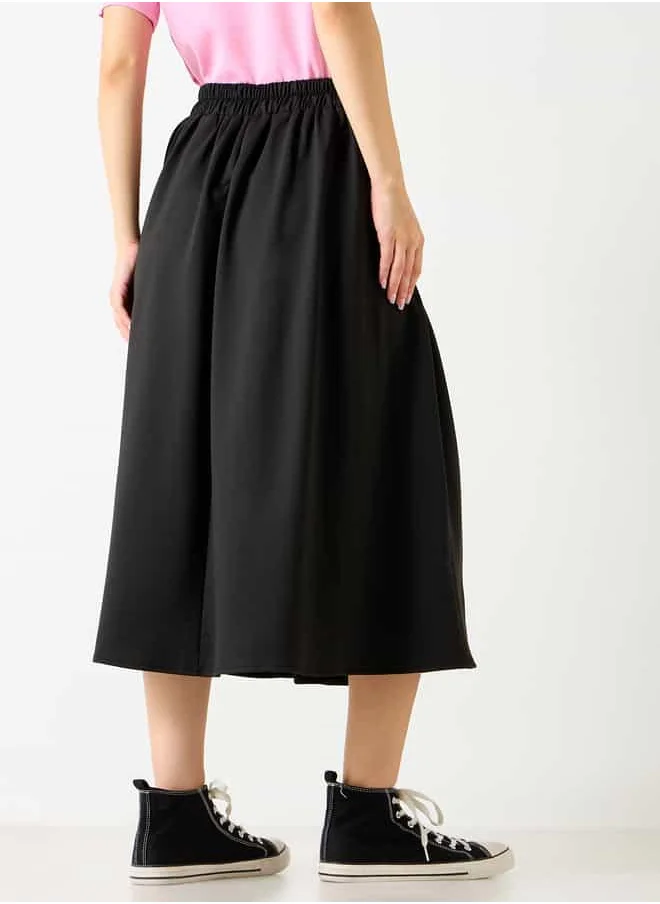2Xtremz 2Xtremz A-Line Midi Skirt with Pockets